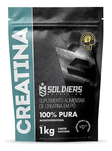 Creatina 1kg Suplemento Monohidratada em pó 100% Pura – Soldiers Nutrition