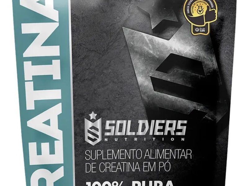 Creatina 600g Suplemento Monohidratada em pó 100% Pura – Soldiers Nutrition