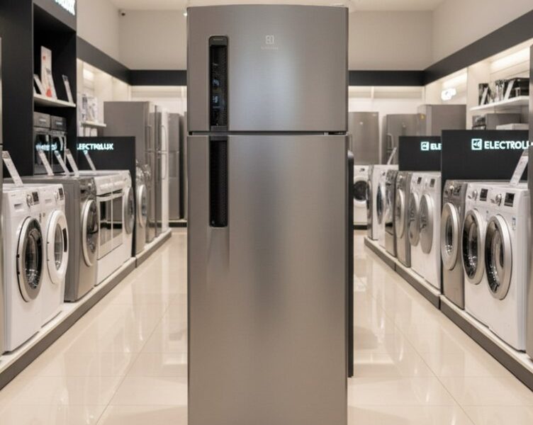 Electrolux Geladeira Electrolux Frost Free 320L Duplex Inox Look (TF38S) 127V