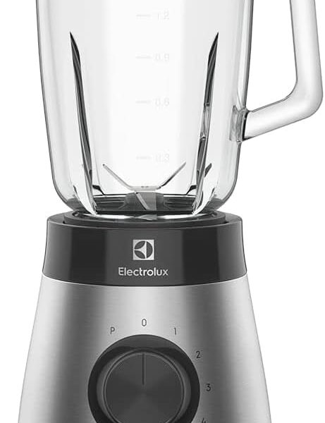 Electrolux Liquidificador inox jarra de vidro resistente capacidade 1,5L 5 velocidades função pulsar 700W EBS30 127v