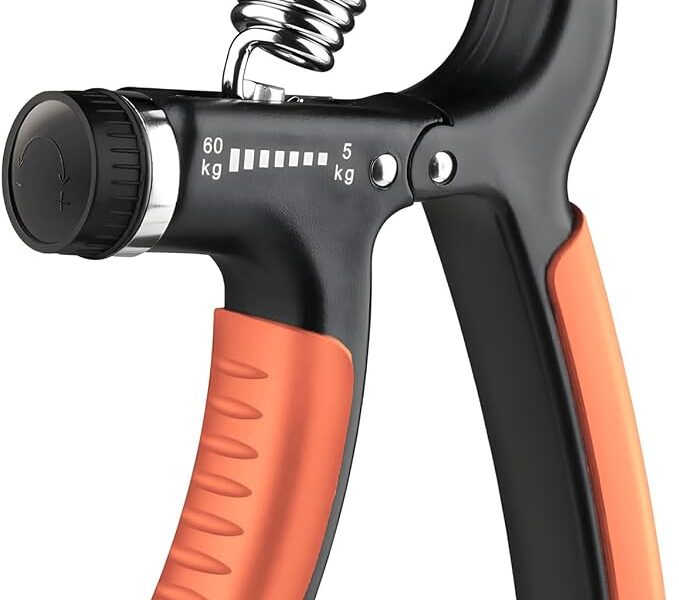 Exercitador de Mãos Ajustável 5–60kg com Pegada Ergonômica – Fortalecedor de Punho, Dedos e Antebraço para Fisioterapia e Musculação
