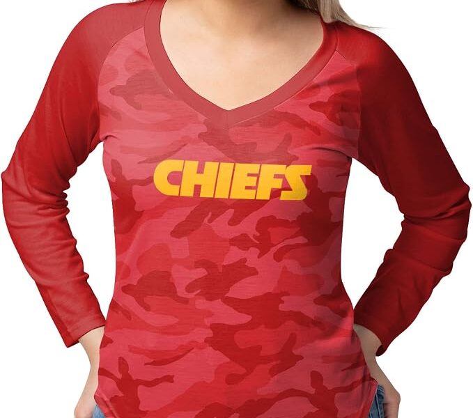 FOCO Camiseta feminina com logotipo do time NFL na Link por R$ 45,41