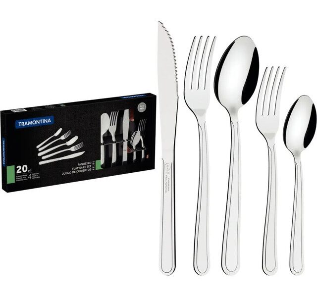 Faqueiro 20pcs Buzios Aco Inox Tramontina -23798062