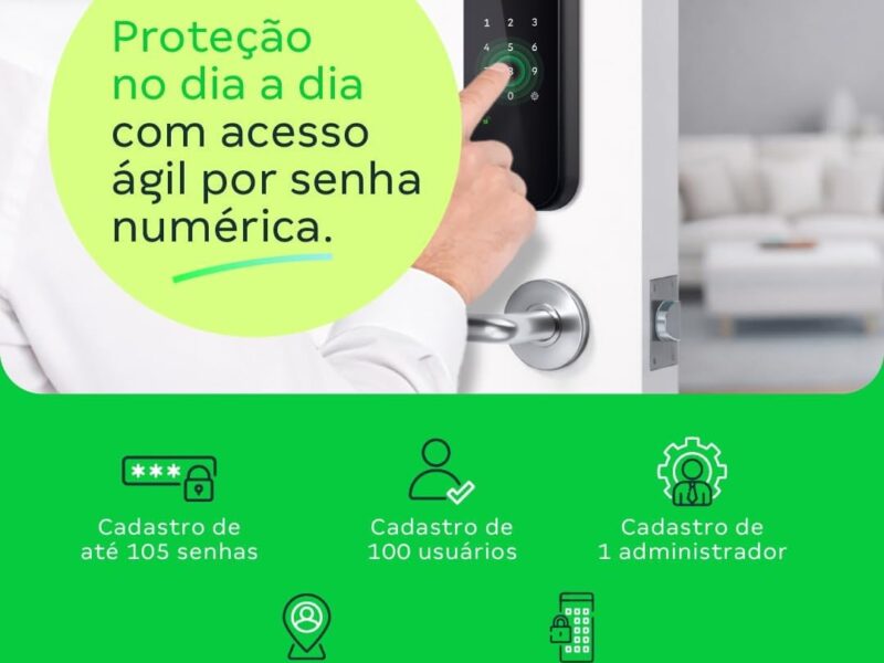 Fechadura Digital de Sobrepor FR 101V Intelbras