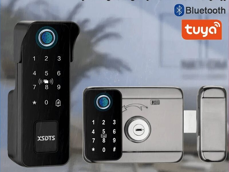 Fechadura inteligente para porta, à prova d’água, impressão digital, jardim ao ar livre, controle remoto, cartão app tuya, código digital, fechadura eletrônica de aro duplo ﻿ ﻿ – AliExpress 13