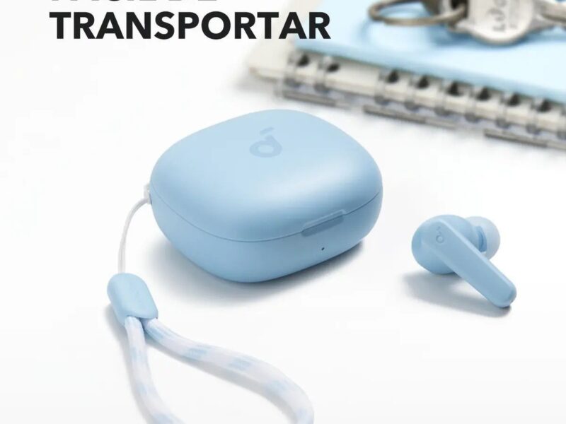 Fone De Ouvido Soundcore by Anker P20i Graves Poderosos e Impactantes Bluetooth 5.3 30H de Reprodução Resistência à Água 2 Mics IA para Chamadas Claras Personalização de Som via App Cor Azul-claro