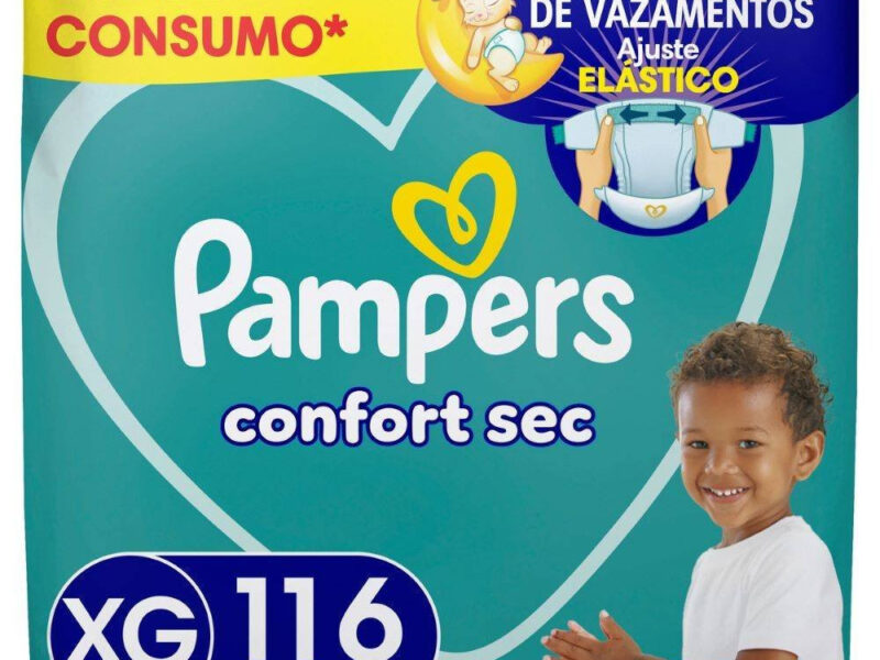 Fralda Pampers Confsec Jumbo Xg 116 Unidades