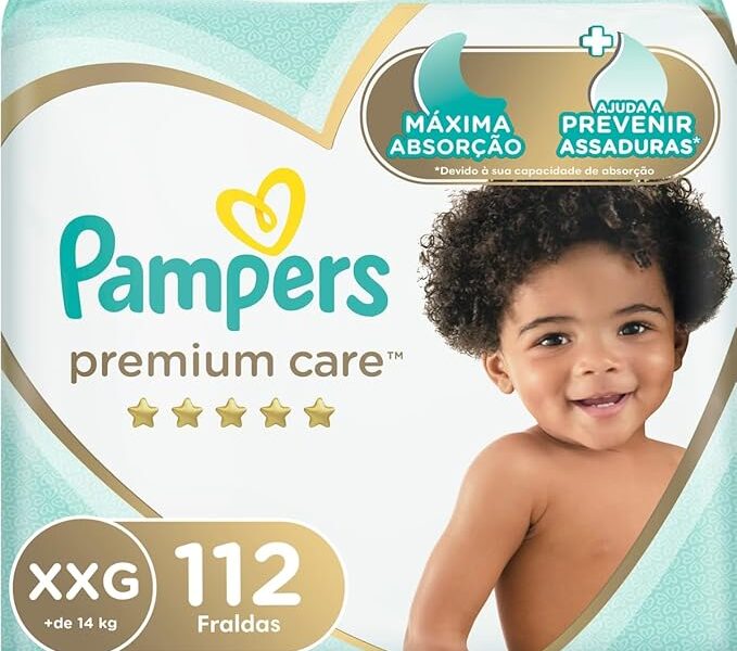Fralda Pampers Premium Care XXG – 112 fraldas