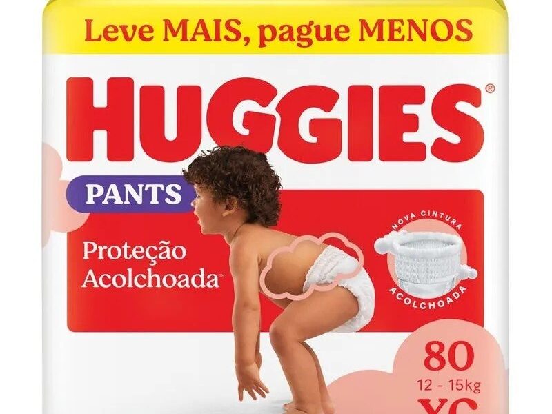 Fralda Pants Huggies Proteção Acolchoada XG 80 Unidades