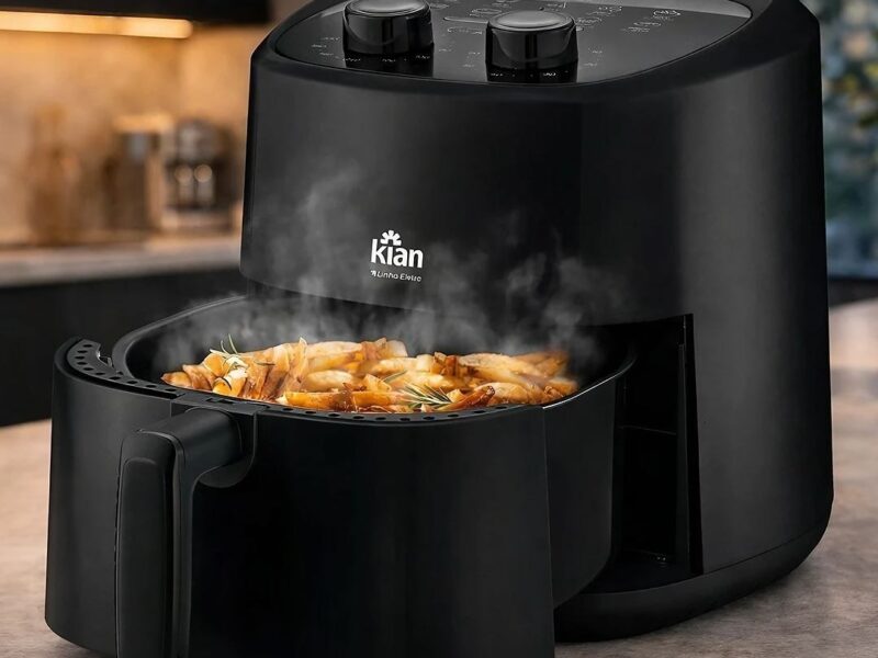 Fritadeira Elétrica Air Fryer Sem Oleo Antiaderente 1200w Af-105 3,5 Litros Kian