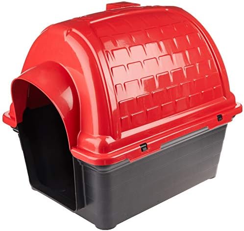 Furacão Pet Iglu Casinha de Plástico para Cães, Vermelho, 4