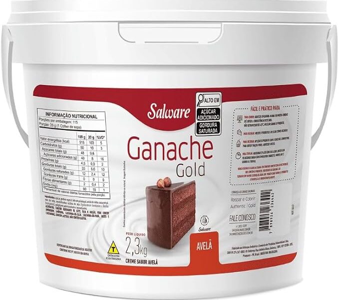 Ganache Gold Choc Avelã Salware 2,3kg