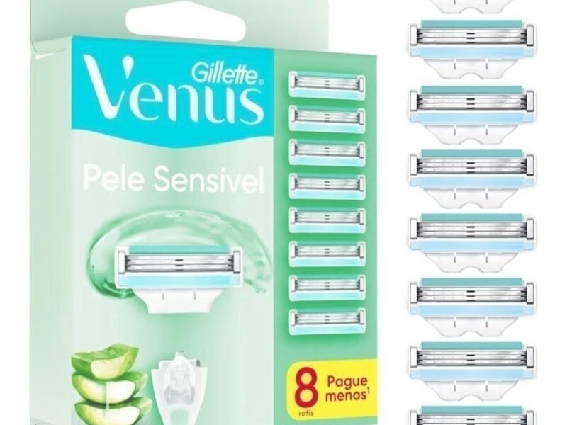 Gillette Venus Pele Sensível Carga para Aparelho de Depilar, 8 Unidades