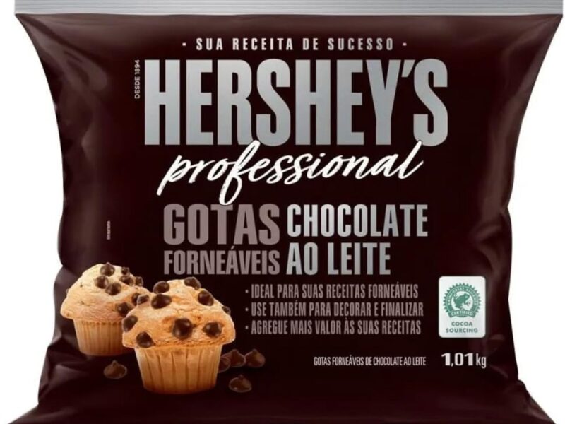 Gotas Forneáveis Chocolate ao Leite Hershey’S Professional – 1,01Kg