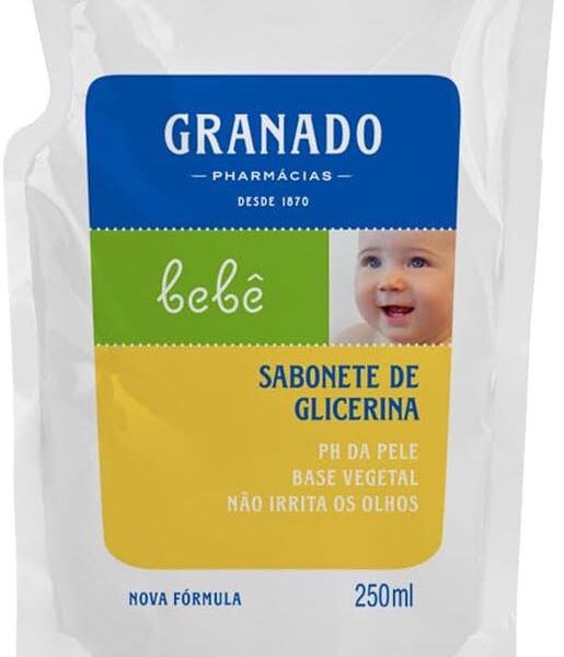 Granado Refil Sabonete Líquido Bebê, Tradicional, 250ml na Amazon por R$ 12,29