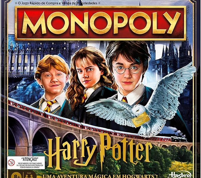 Hasbro Games, Jogo de Tabuleiro, Monopoly Harry Potter – Jogo para Crianças, 2 a 6 Jogadores – A partir de 8 Anos