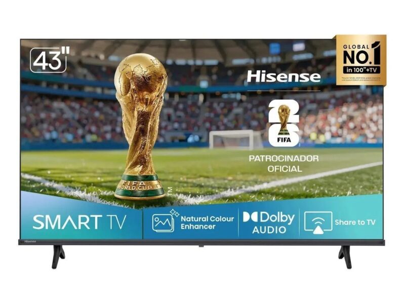 Hisense Smart TV FHD 43" Polegadas 43A4NV com HDR10, DTS Virtual X, Compatibilidade Alexa e Google Home
