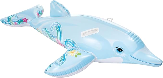 Intex, Bóia Golfinho inflável infantil praia e piscina na Amzn por R$ 55,29