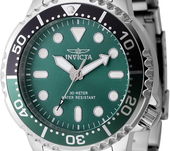 Invicta Pro Diver Masculino 48 mm Aço Inoxidável Mostrador Verde PC21J Quartzo