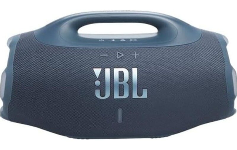 JBL Boombox 4, Altifalante Bluetooth portátil, som JBL Pro, AI Sound Boost, resistente à água/pó IP68, autonomia de 34 h, Life, Auracast, 2 configurações de reforço de graves, azul
