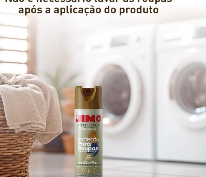 JIMO Anti Traça Inseticida Proteção para Roupas e Livros Sem Cheiro Aerossol 300ml