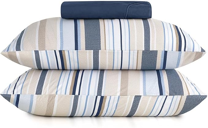 Jogo Cama Simples 3pc Malha 100% Algodão – Casal – Horizons