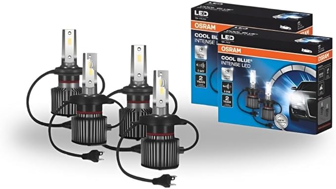 KIT LED H4 66204CW COOL BLUE INTENSE 27/27W 12V 2 ANOS DE GARANTIA OSRAM