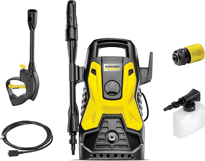 Kärcher Lavadora de Alta pressão Prática Black, 1500 PSI/Libras, 1400W, 300L/h com Aplicador de Detergente e Lança Regulável 127V