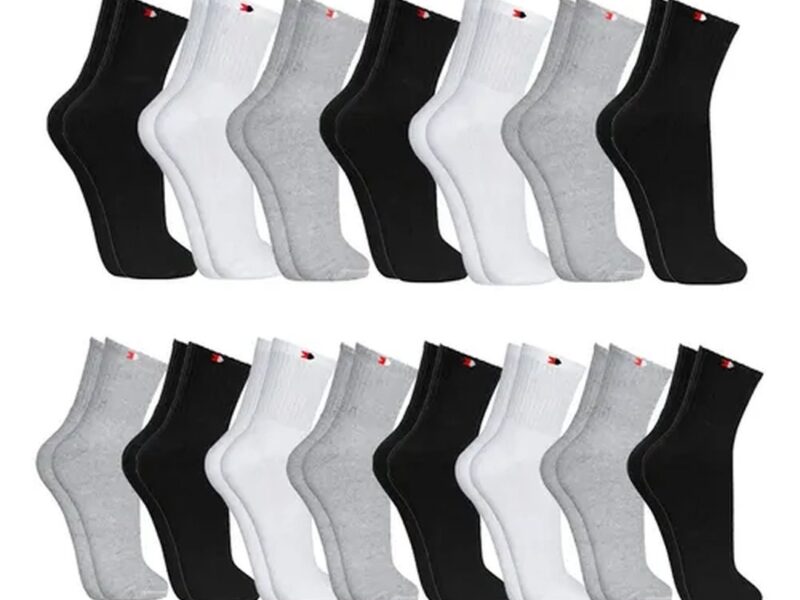 Kit 15 Pares Meias Sport Algodão Cano Médio Sandrini Confort