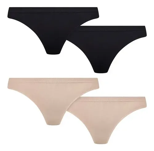 Kit 4 Calcinha Fem. Tanga Basica Poliamida 40500-901 Lupo
