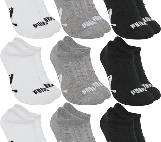 Kit 9 Pares Meia Puma Invisível Soquete Sapatilha Respirável Original