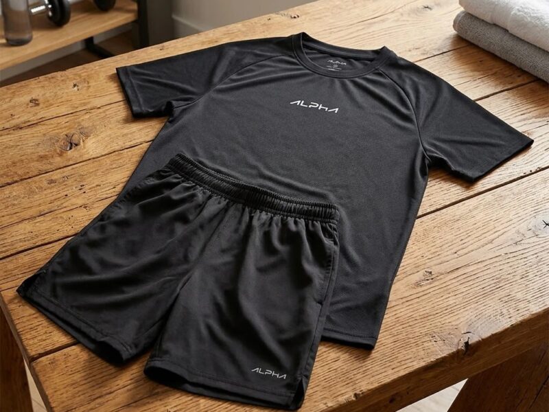 Kit Bermuda+camiseta New Fluid Dry Fitness Academia Alpha