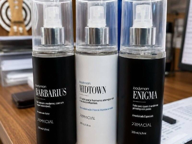 Kit Body Splash Masculino Barbarius + Enigma + Midtown 200ml