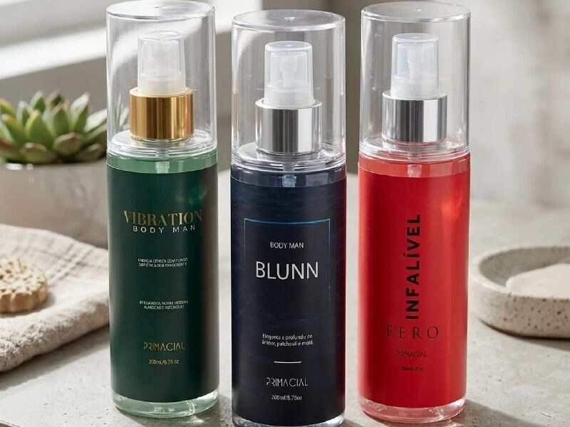 Kit Body Splash Masculino Vibration + Blunn + Infalível Fero