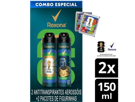 Kit Rexona Men 150ml Xtracool Impacto + 2 Figurinhas Fifa Rexona – Desodorante –