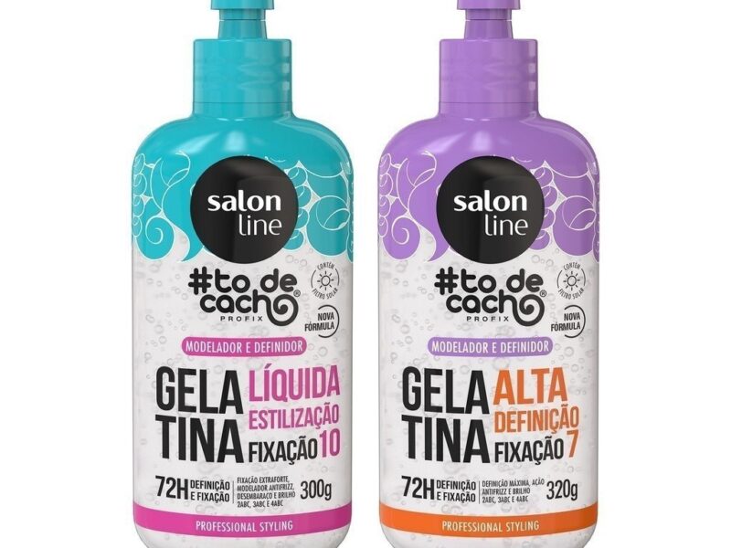 Kit com 2 Gelatinas #todecacho Salon Line na S por R$ 38,88