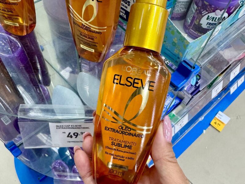 L’Oréal Paris Elseve Óleo Extraordinário Finalizador Capilar, Nutrição Profunda com 6 Óleos Preciosos, Anti-Frizz, Proteção Térmica até 230°C, Brilho Intenso para Todos os Tipos de Cabelo, 100ml