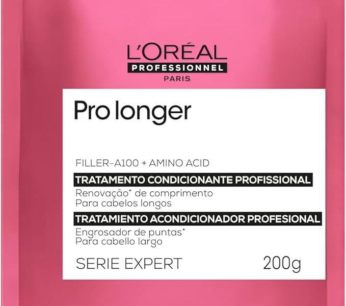 L’Oréal Professionnel Pro Longer Serie Expert, Máscara de Tratamento Refil para Cabelos Longos com Pontas Afinadas, com Filler-A100 e Aminoácidos, 200g