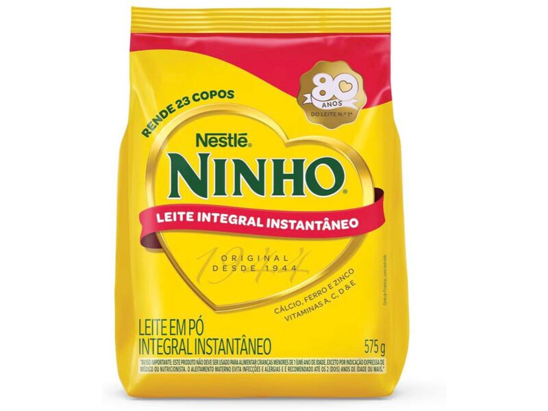 Leite em Pó Ninho Integral Instantâneo Sachê 575g na Link por R$ 29,69