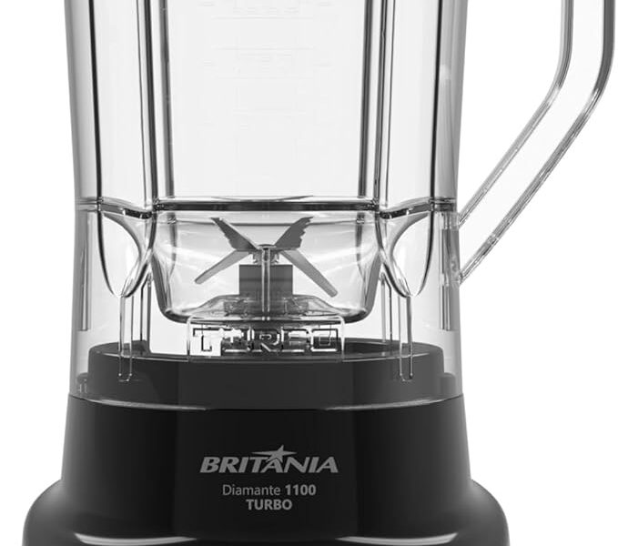 Liquidificador Britânia 2,6L 4 Velocidades Diamante 1100 PR 220V