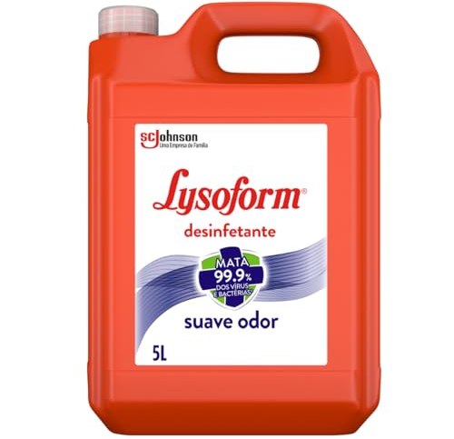 Lysoform Suave Odor, Desinfetante Líquido, Limpeza Casa, 5L