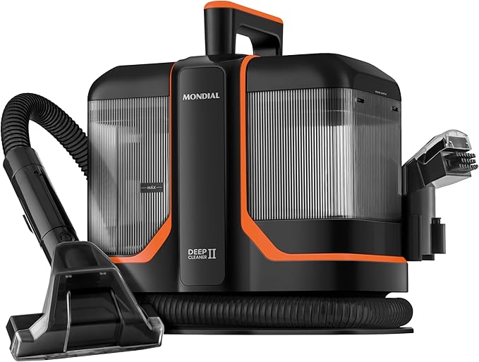 MONDIAL Extratora e Higienizadora Portátil Deep Cleaner II, Preto/Laranja, 1800W, 220V – EXP-02-O