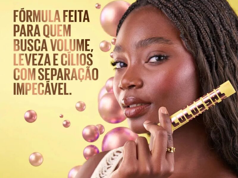 Máscara de Cílios The Colossal Bubble Lavável Very Black Maybelline NY 37G