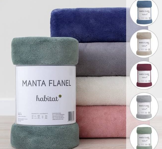 Manta De Microfibra Queen Casal Toque Extra Macio Antialérgico Quentinho Flanel Habitat