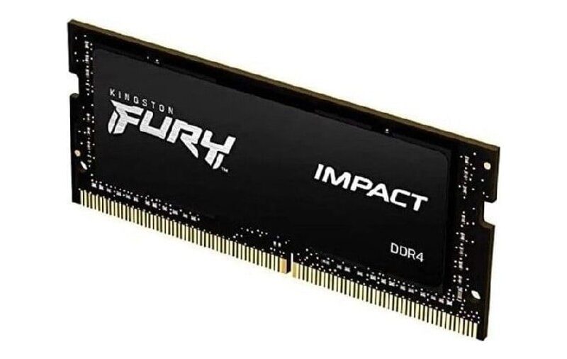 Memória RAM Para Notebook DDR4 8gb 3200Mhz CL20 Kingston Fury Impact KF432S20IB/8 Gamer Sodimm Preto
