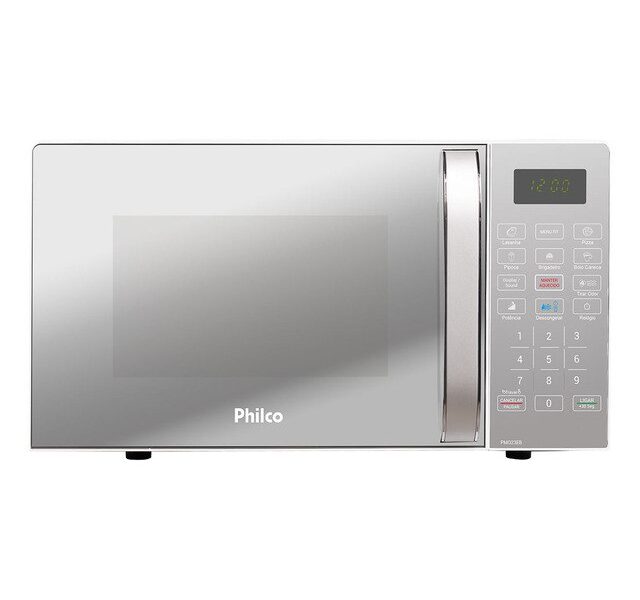 Micro-ondas Philco PMO23EB Limpa Fácil 20 Litros Potência de 1100W Cor Branco