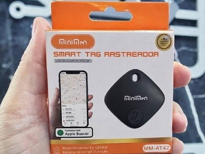 Mini Localizador Rastreador Smart Tag Gps Cor Preto Dr Hank Compatível Com iPhone Apple