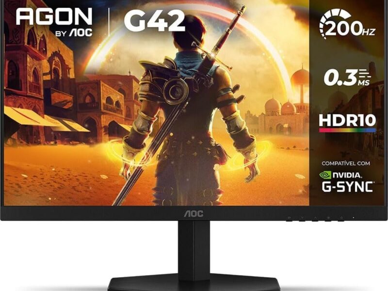 Monitor Gamer AOC AGON G42 24″ 200Hz 0,3ms IPS HDR10 NVIDIA G-Sync 24G42HE