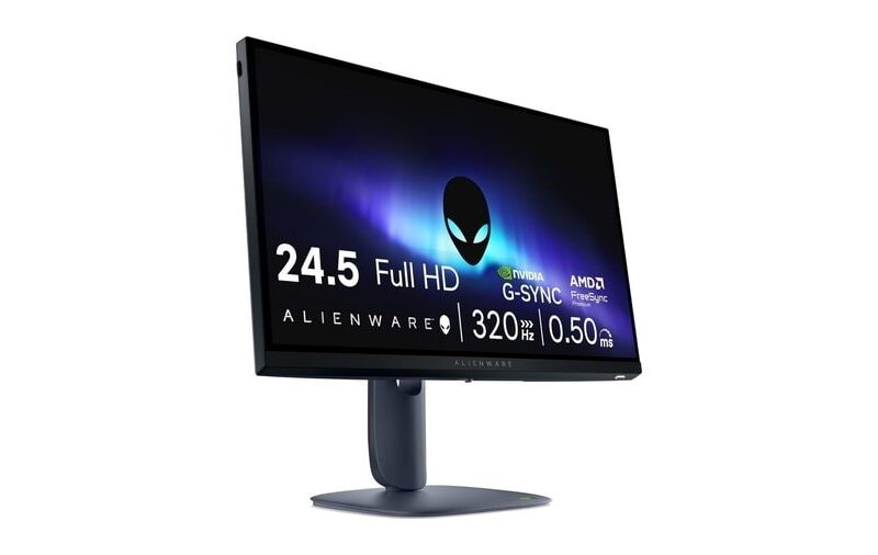 Monitor Gamer Alienware 25″ – Full HD (1920 x 1080) – 320 Hz – IPS, Resposta de 0,5 ms, 99% sRGB – AW2525HM