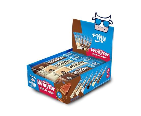 +Mu Chocowheyfer Proteico Caixa Mista – Display 12 unidades